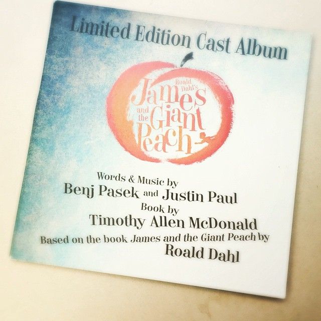 James and the Giant Peach - Studio Cast Album Cover Art
