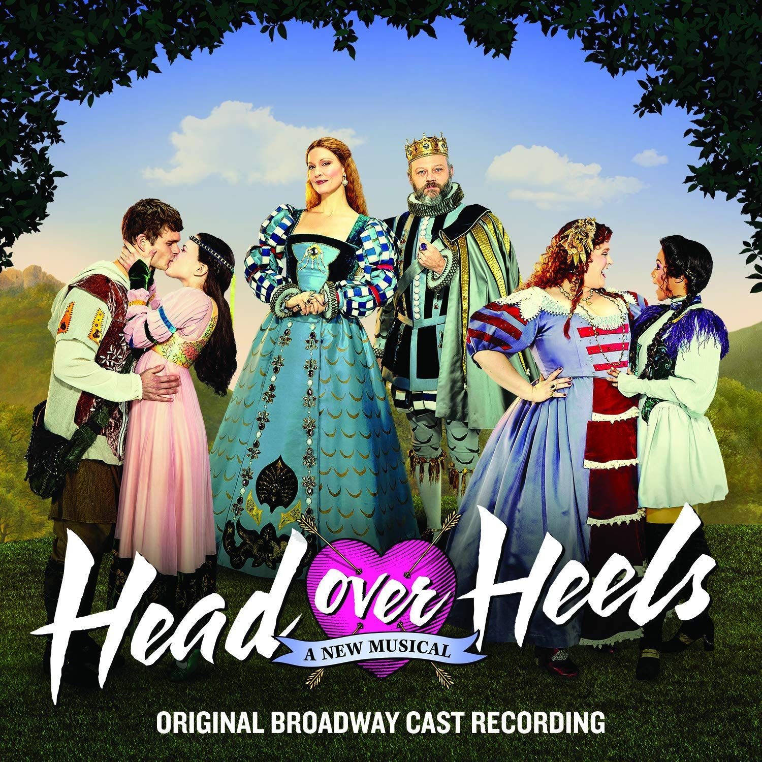 Head Over Heels Original Broadway Cast Recording Album Cover Art