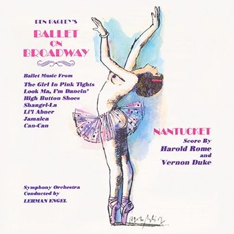 Ben Bagley's  Ballet on Broadway Album Cover Art