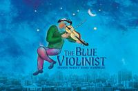 The Blue Violinist Over West End Avenue
