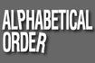 Alphabetical Order