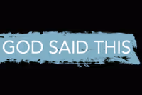 God Said This