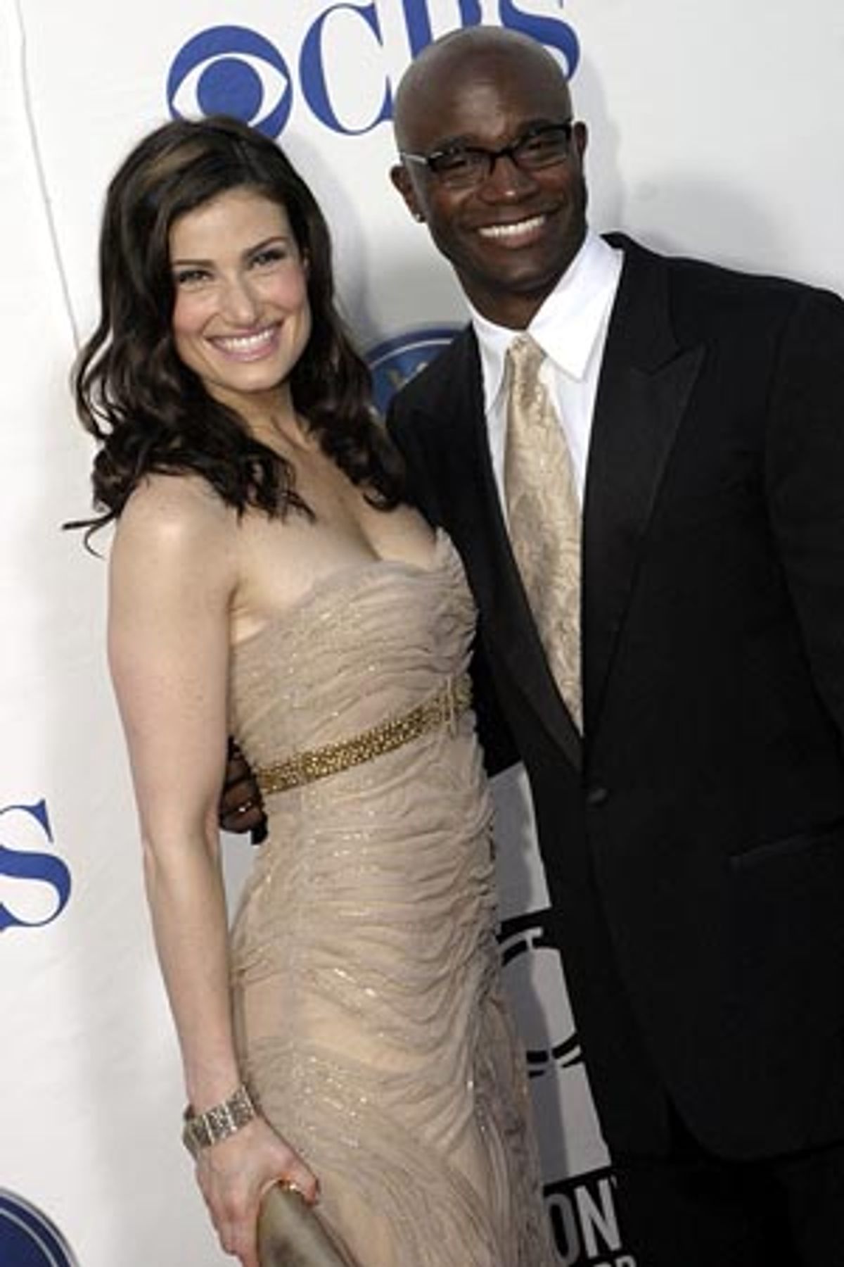 Idina Menzel and Taye Diggs at 