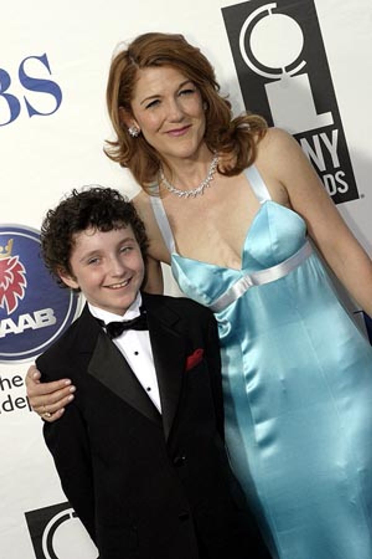 Victoria Clark and son Thomas Luke at 