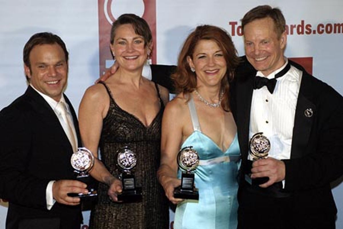 Norbert Leo Butz, Cherry Jones, Victoria Clark, and Bill Irwin at 