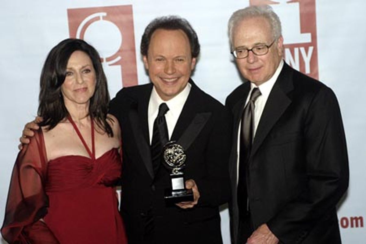 Janice and Billy Crystal, and producer Larry Magid at 