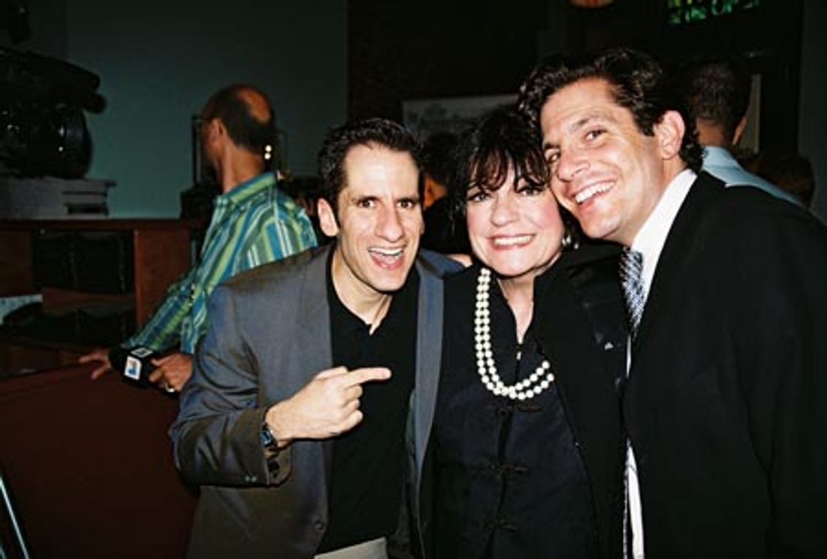 Seth Rudetsky (Artistic Producer/Musical Director) Joanne Worley and Peter Flynn (Director) at 
