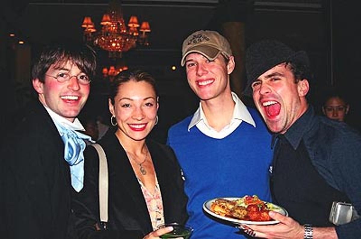  Todd Lattimore (Swing, u/s Billy Lawlor), Joni Michelle (Thouroughly Modern Millie), Will Taylor (Ensemble) and Josh Walden (Swing)  at 