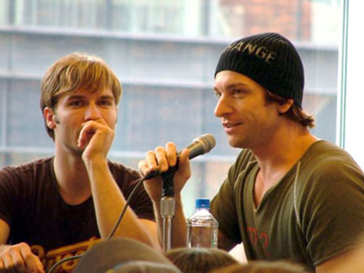 Scott Porter (Matthew) and Andy Karl (Luke) at 