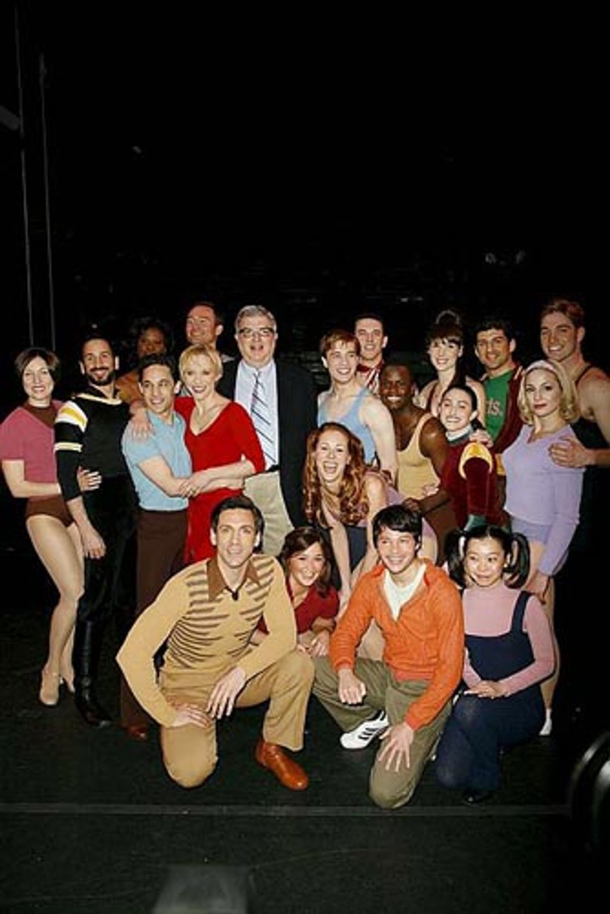 A parting shot of the company, with Marvin Hamlisch at 