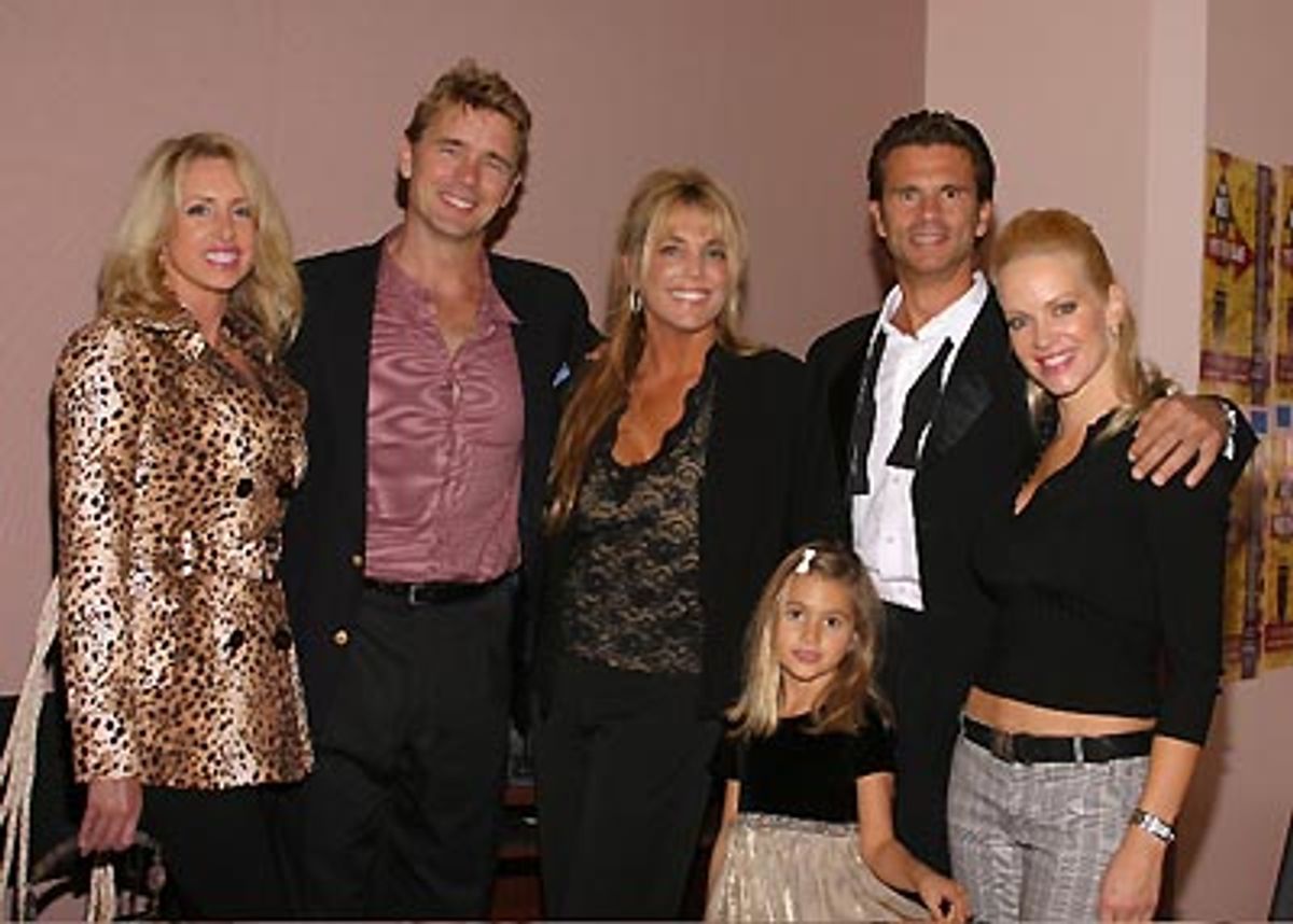 Lorenzo Lamas with John Schneider and family at 