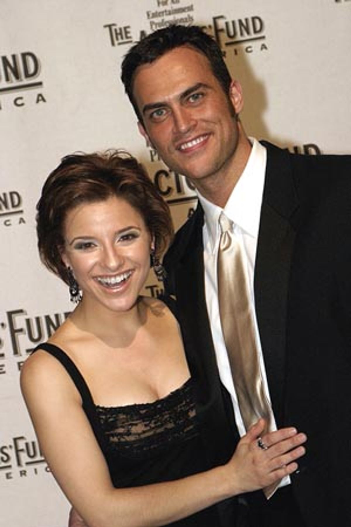 Jenn Gambatese and Cheyenne Jackson  at 