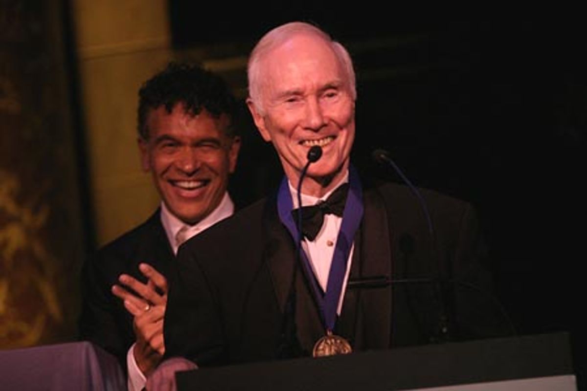 Brian Stokes Mitchell and Roger Berlind at 