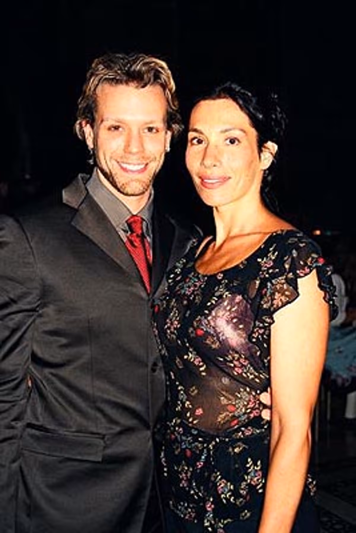 Adam Pascal (Radames) and wife Cybelle  at 