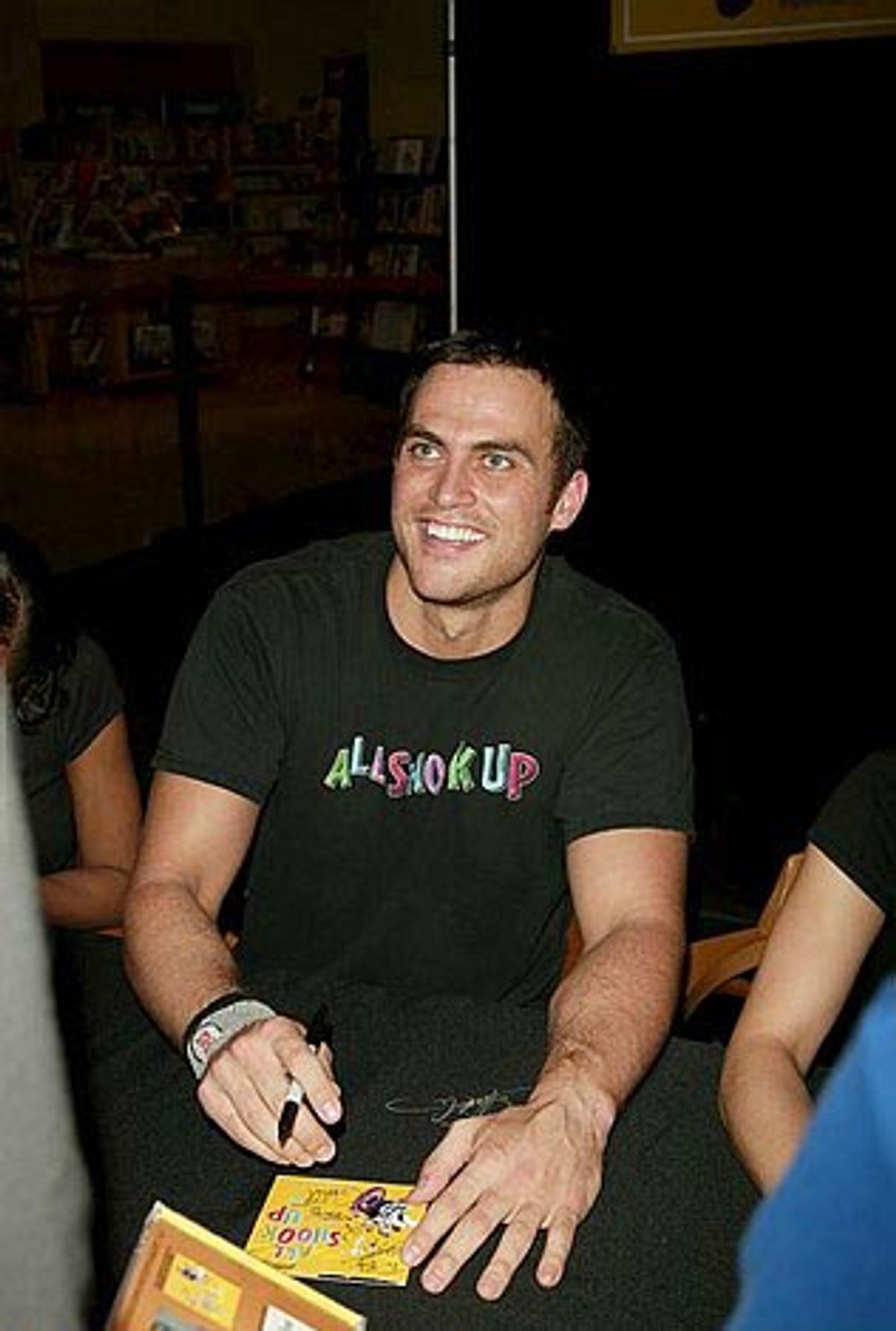 Cheyenne signing for fans...  at 