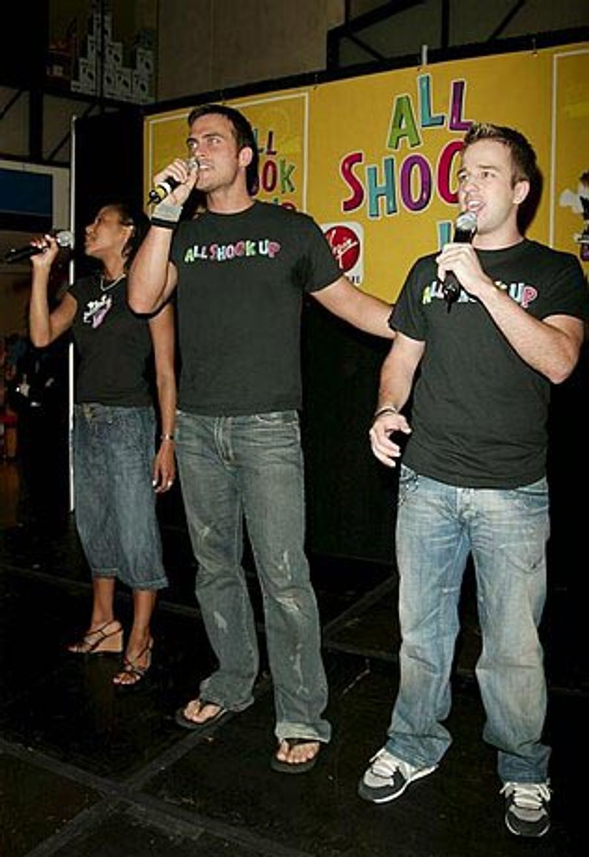 Nikki M. James, Cheyenne Jackson and Curtis Holbrook  at 