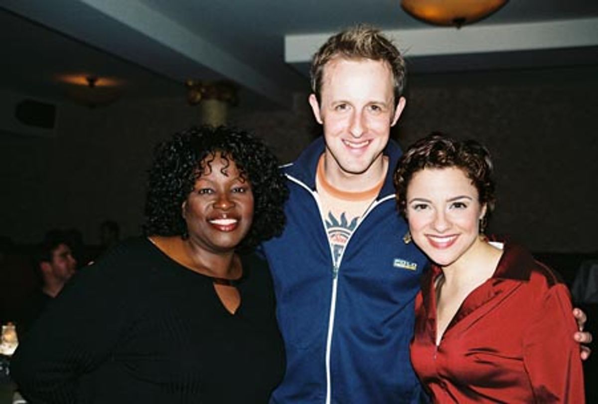 Sharon Wilkins, Justin Paterson and Jenn Gambatese  at 