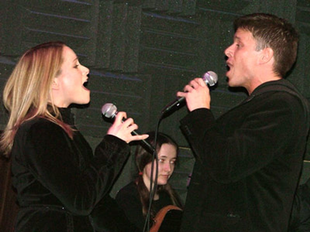 A Mamma Mia! reunion as Tina Maddigan and Joe Machota
sing 'I Believe My Heart' from Woman in White at 