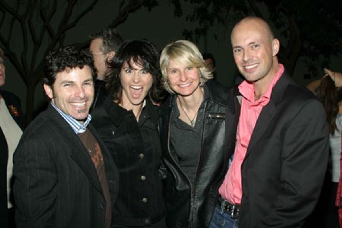 Nicky DeGruccio, Beth Malone, Alex Jaeger, and friend 


Stuart Ambrose and girlfriend Megan - ain't they cute? 


Kevin Chamberlin (Doctor) and Roger Bart 
Nicky DeGruccio, Beth Malone, Alex Jaeger, and friend 


Stuart Ambrose and girlfriend M at 