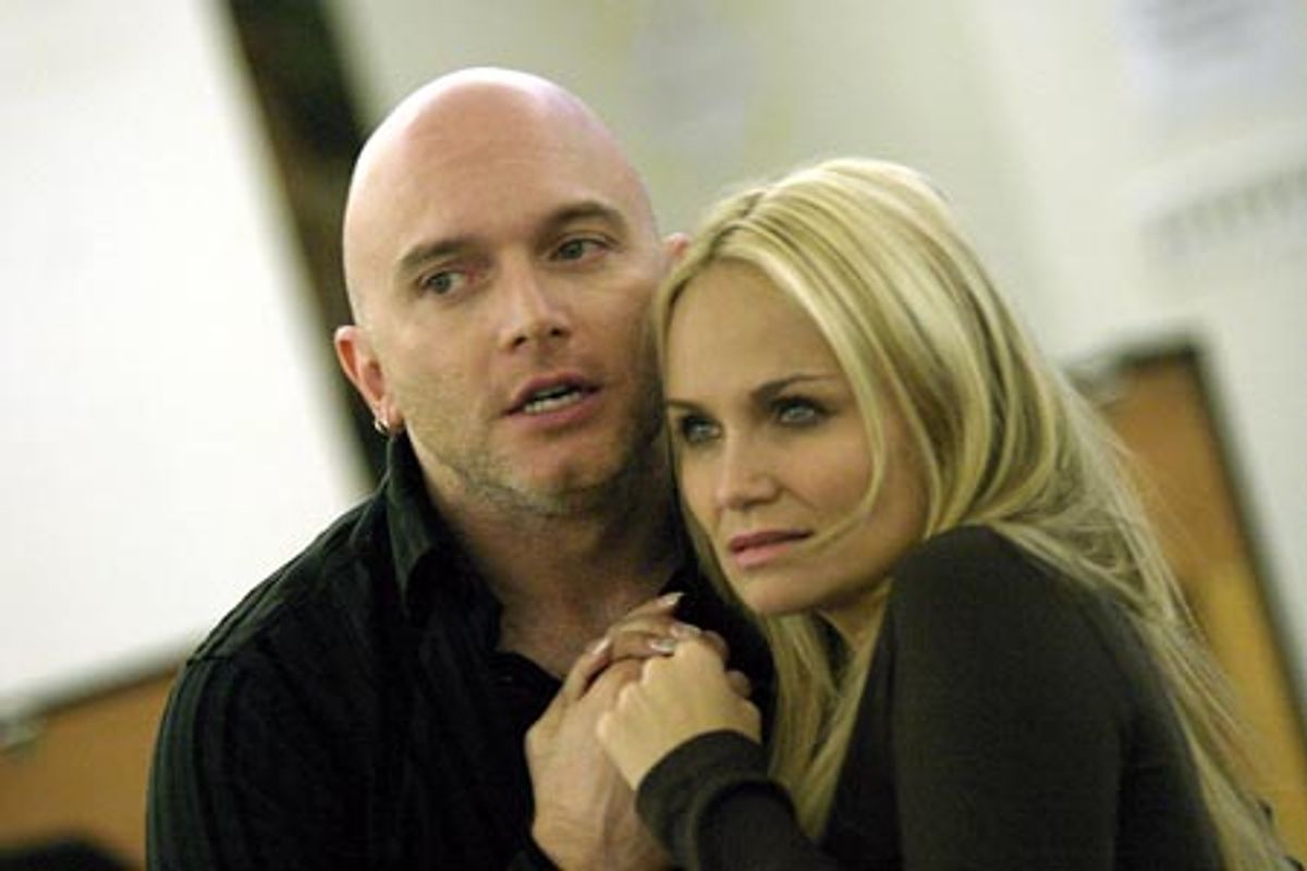 Michael Cerveris and Kristin Chenoweth in rehearsals for the Encores! production of The Apple Tree. at 