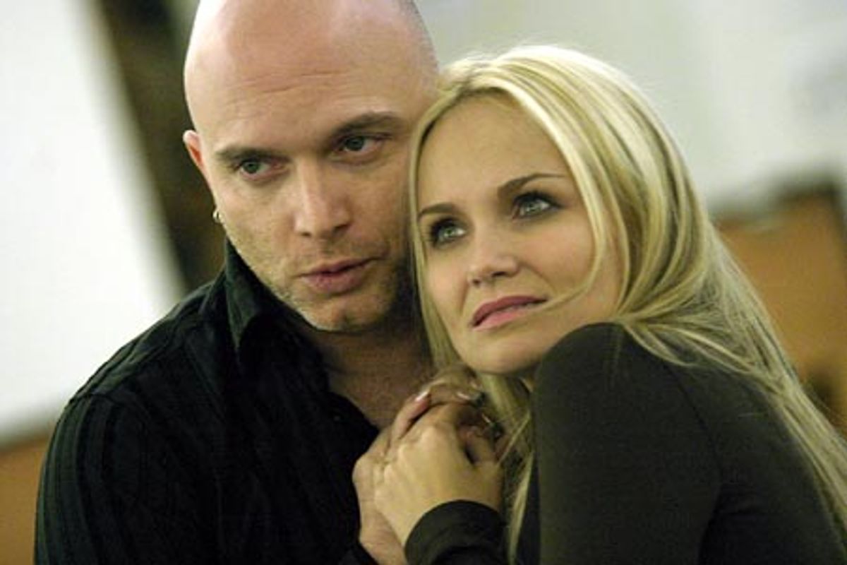 Michael Cerveris and Kristin Chenoweth in rehearsals for the Encores! production of The Apple Tree. at 