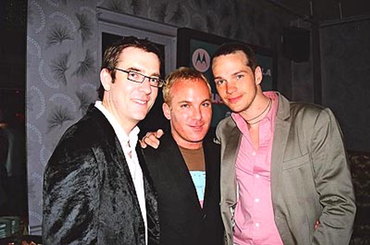 Ted Allen (Queer Eye for the Straight Guy), David Pinsky (Motorola, Inc.) and Peter Paige  at 