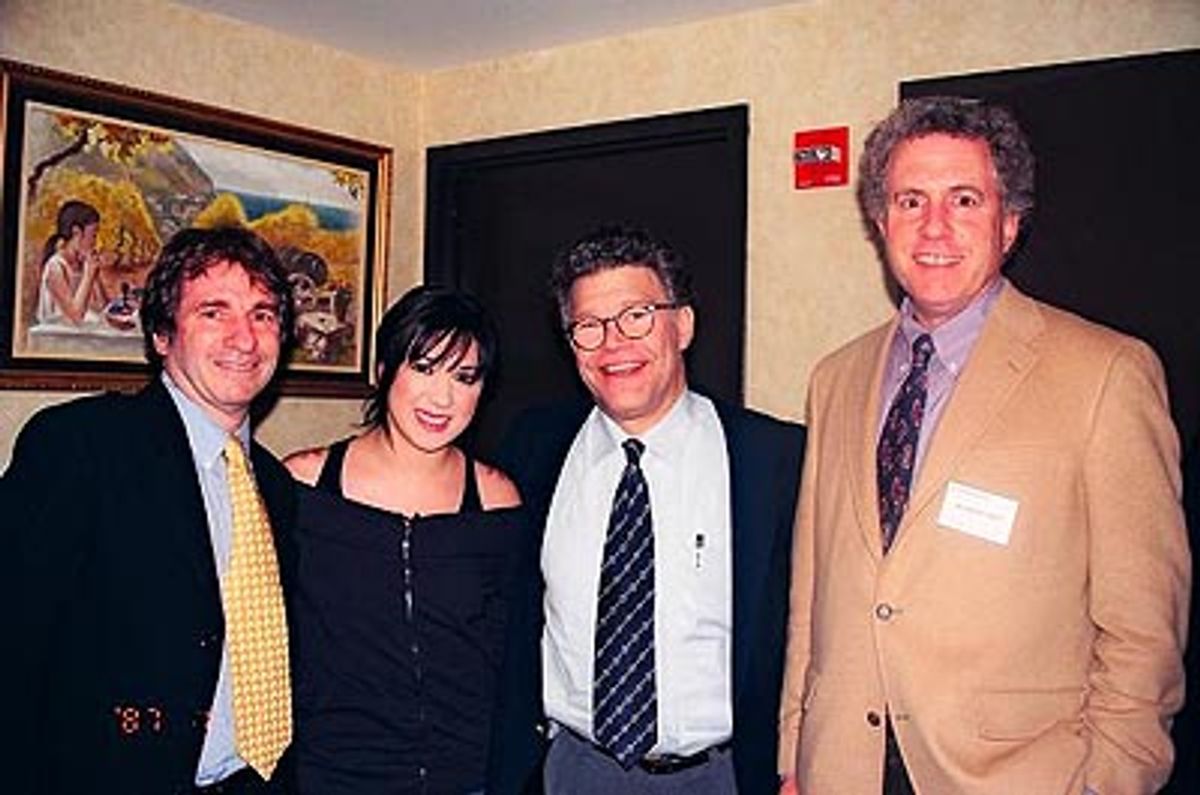 Barry Scheck, Esq., Michelle Branch, Al Franken and Peter Neufeld, Esq. at 