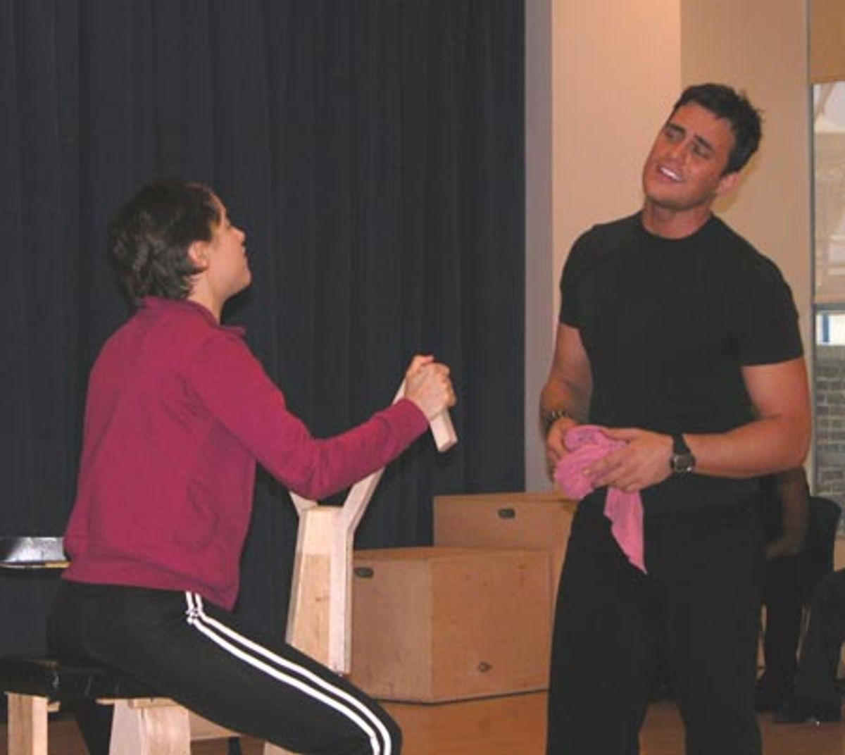 Cheyenne Jackson and Jenn Gambatese at 