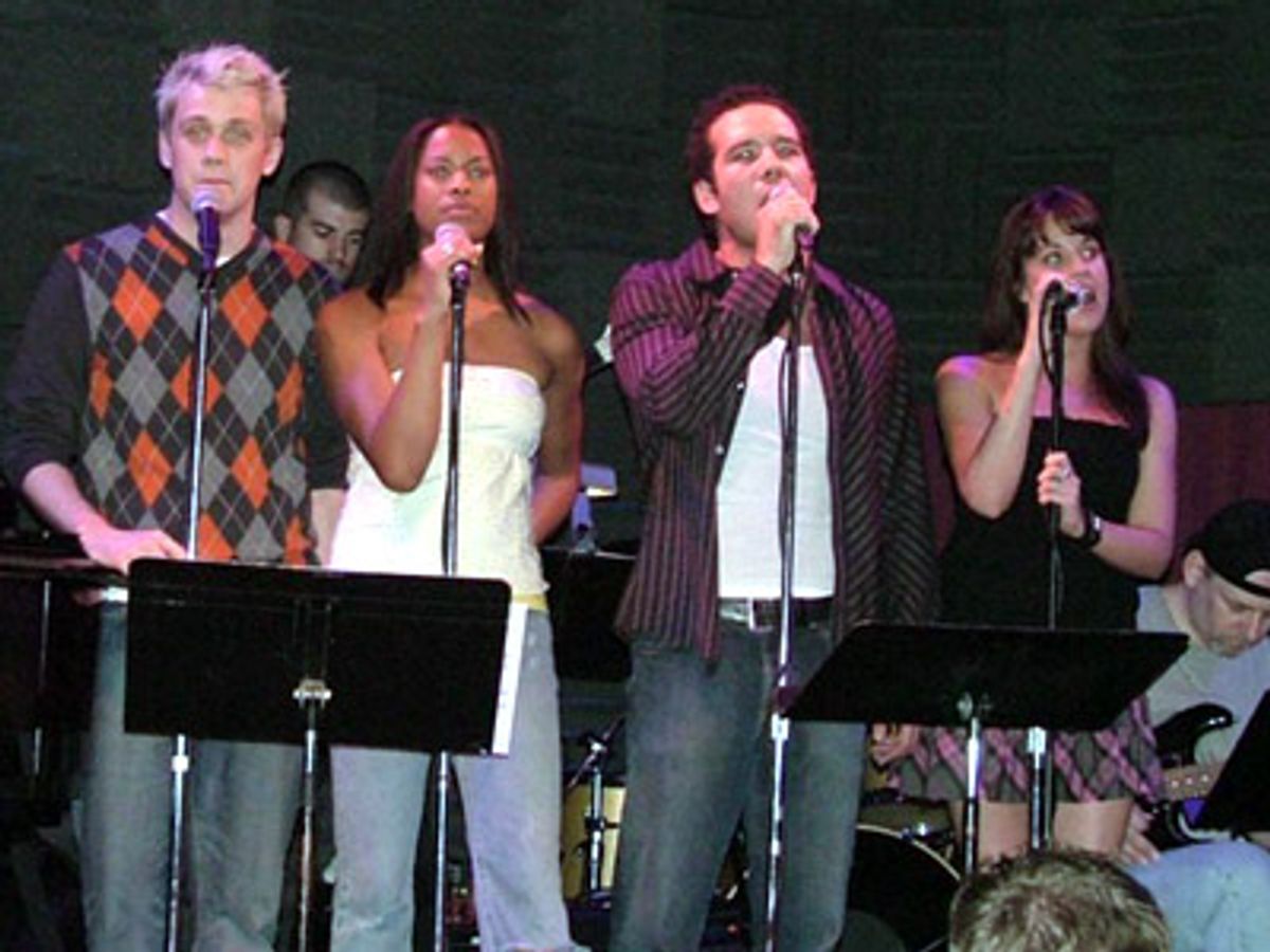 
Michael, Kearran, Aaron and Jenna open the
show with 'Poor Child' at 