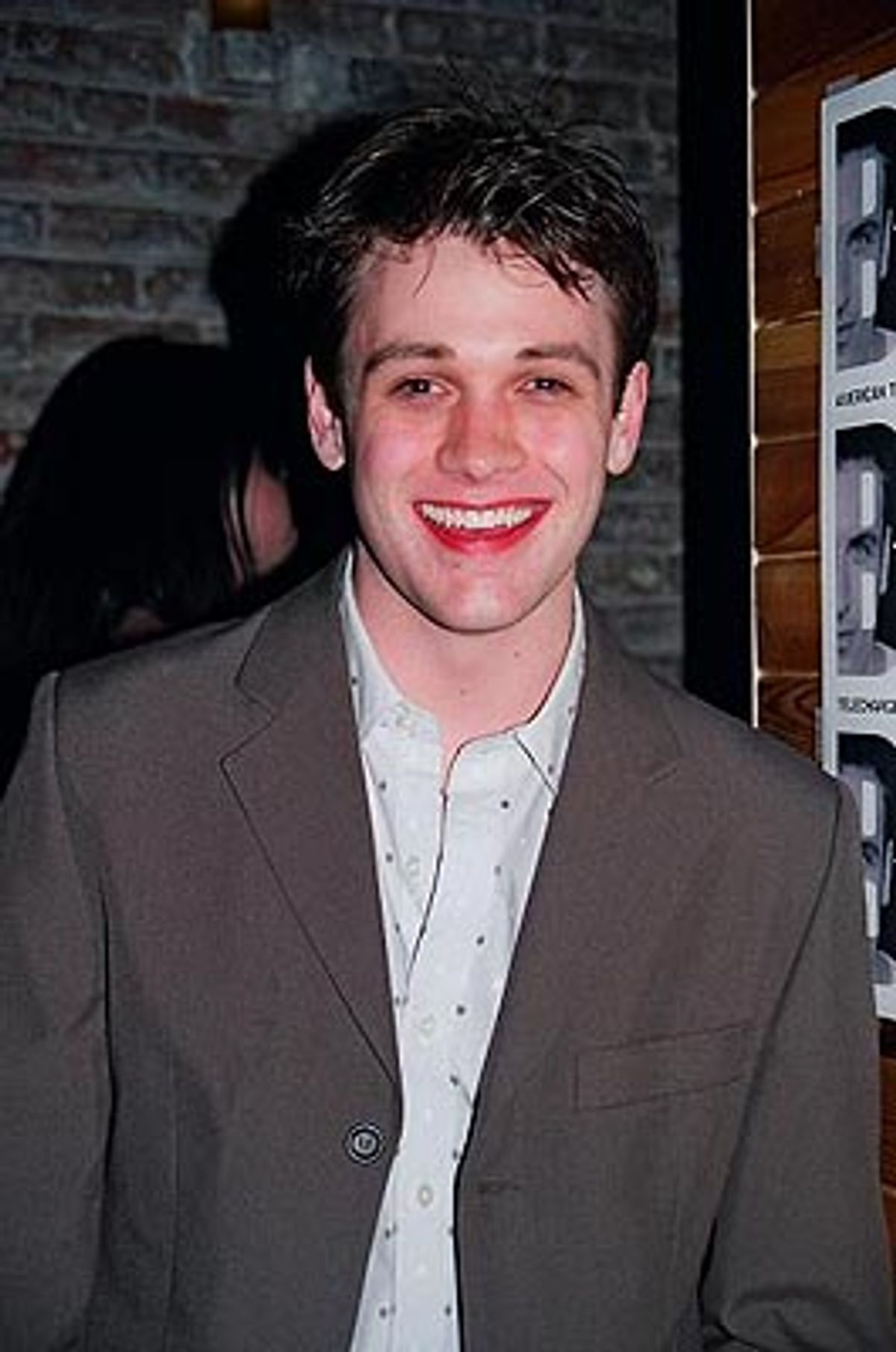 Michael Arden who plays the central character of
Peter smiles for the BroadwayWorld.com cameras  at 
