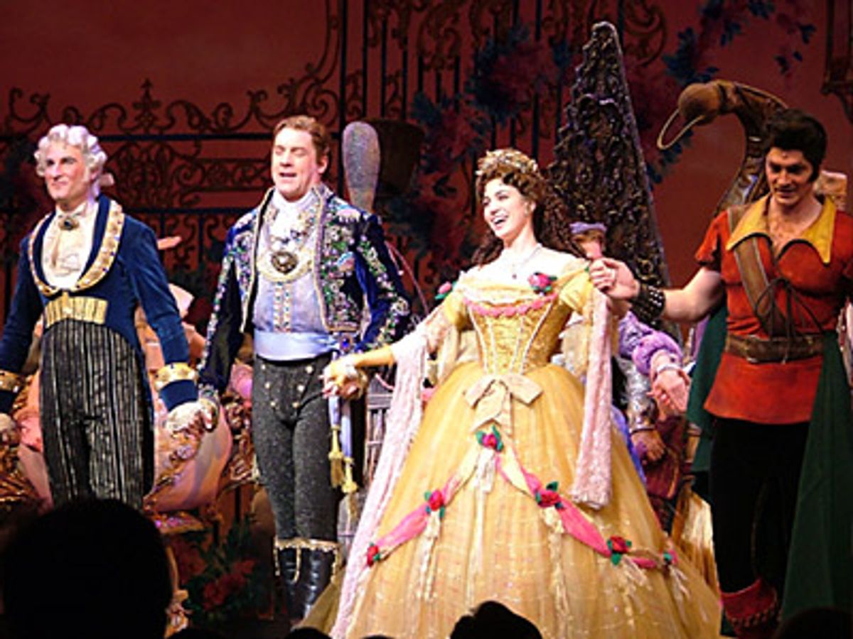 David deVries, Steve Blanchard, Christy Carlson Romano and
Grant Norman lead the company for their curtain call  at 