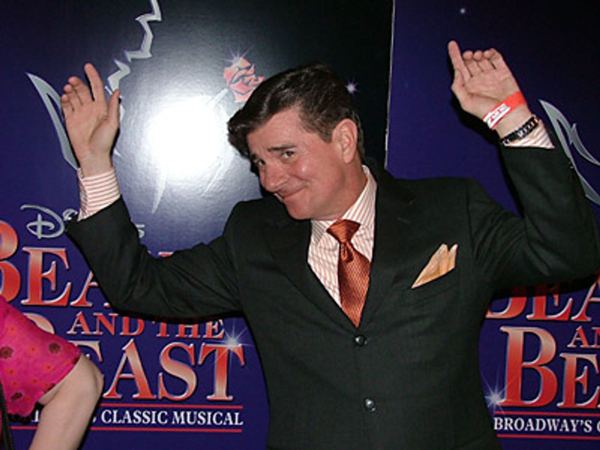 Gary Beach strikes a familiar Lumiere pose at 