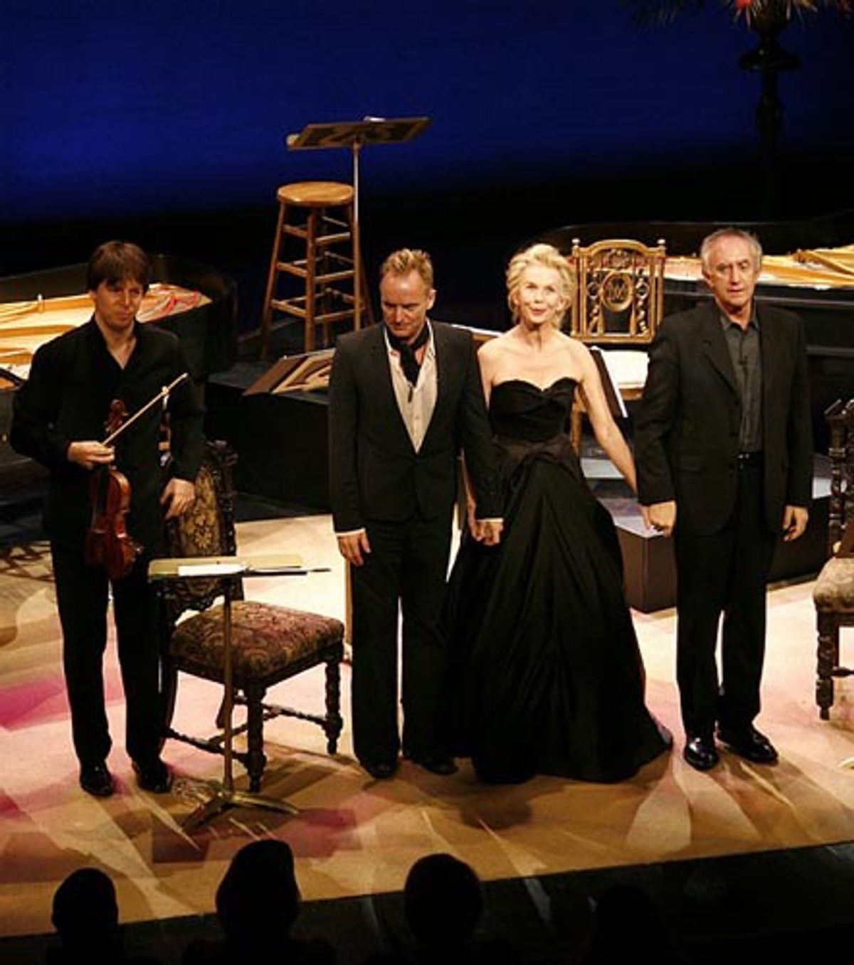 Joshua Bell (Violin), Trudie Styler (Clara Schumann), Sting (Robert Schumann) and Jonathan Pryce (Narrator)  at 