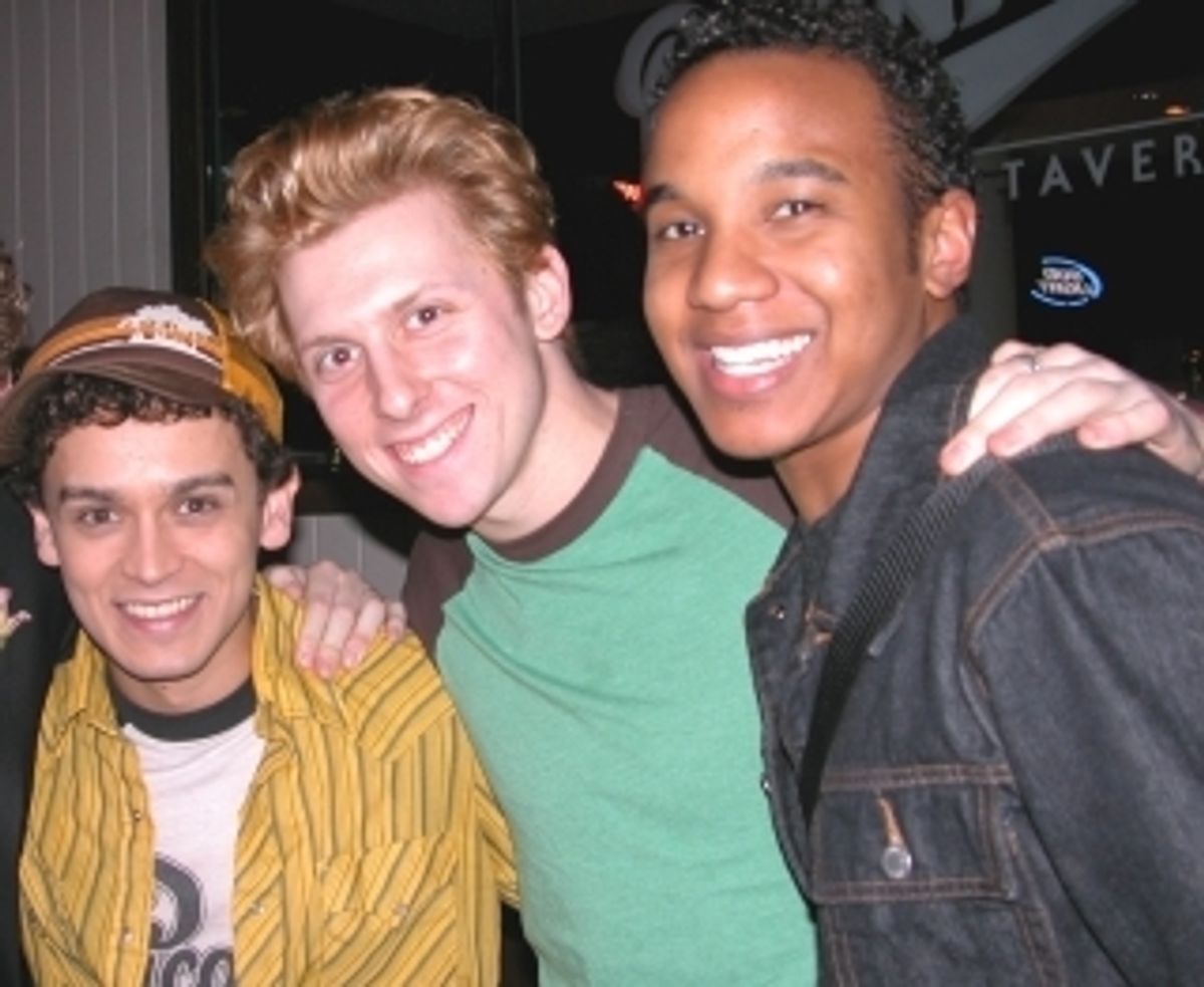 Michael Longoria (Hairspray), Leo Ash Evans (Disney's On The Record) and Kevin Hale (Hairspray at 