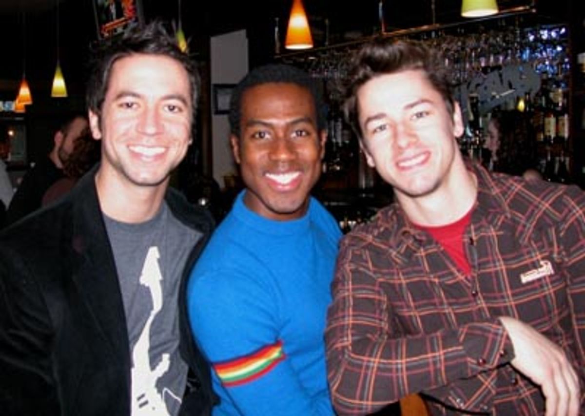 Scott Allgauer (Bare), Rashad Naylor (Hairspray) and Adam Fleming (Wicked-Chicago) at 