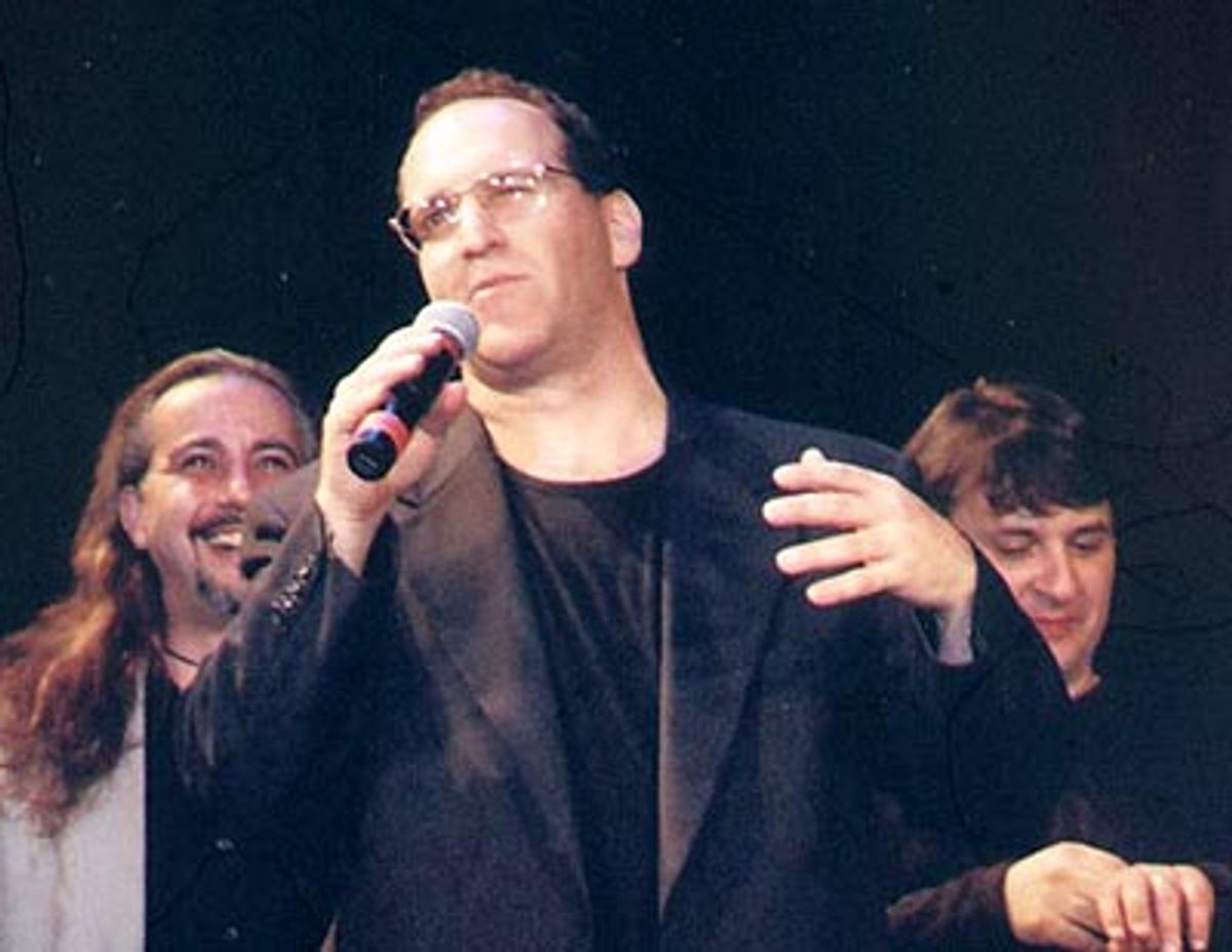 Neil addresses the audience...  at 