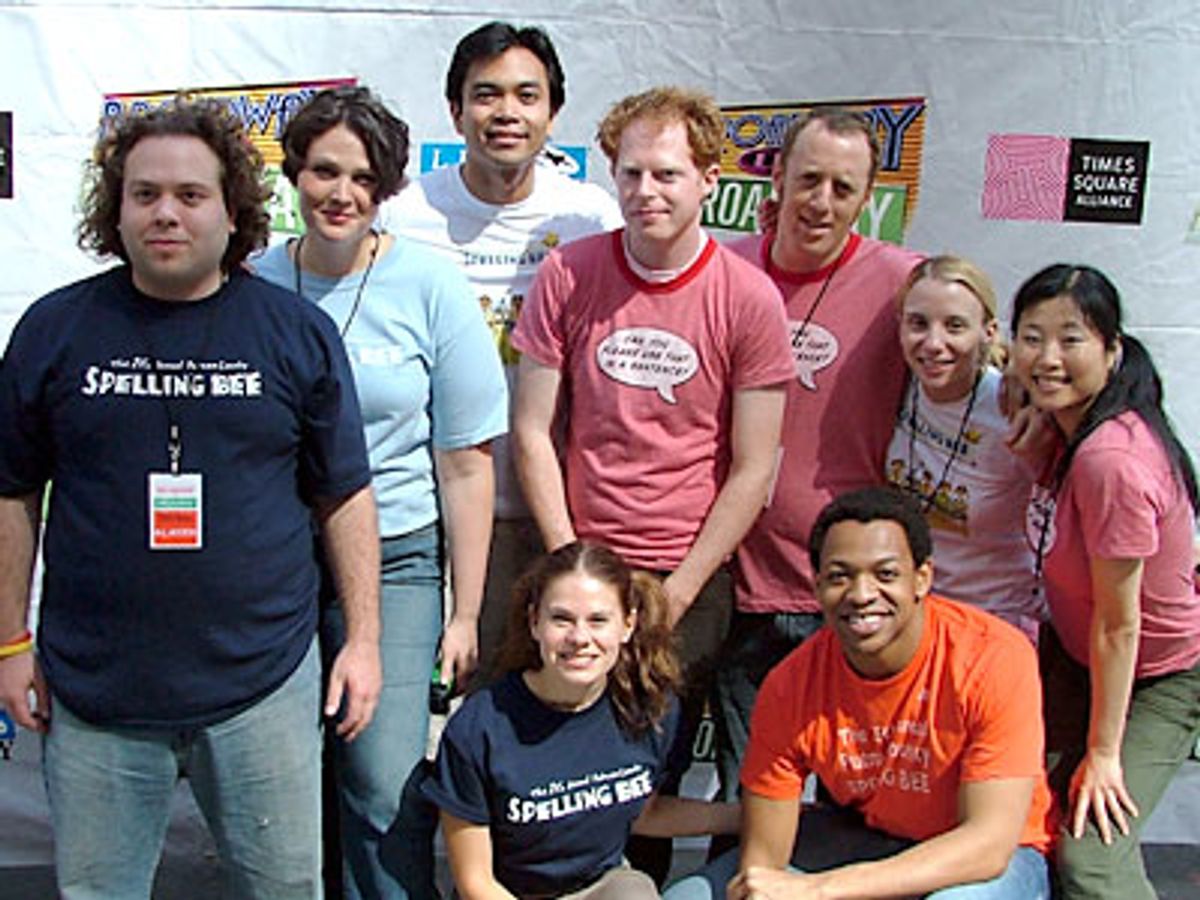 The cast of The 25th Annual Putnam County Spelling Bee at 