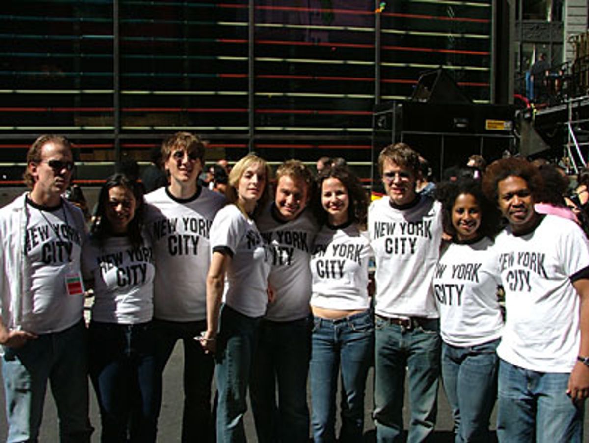 The cast of Lennon before hitting the stage at 