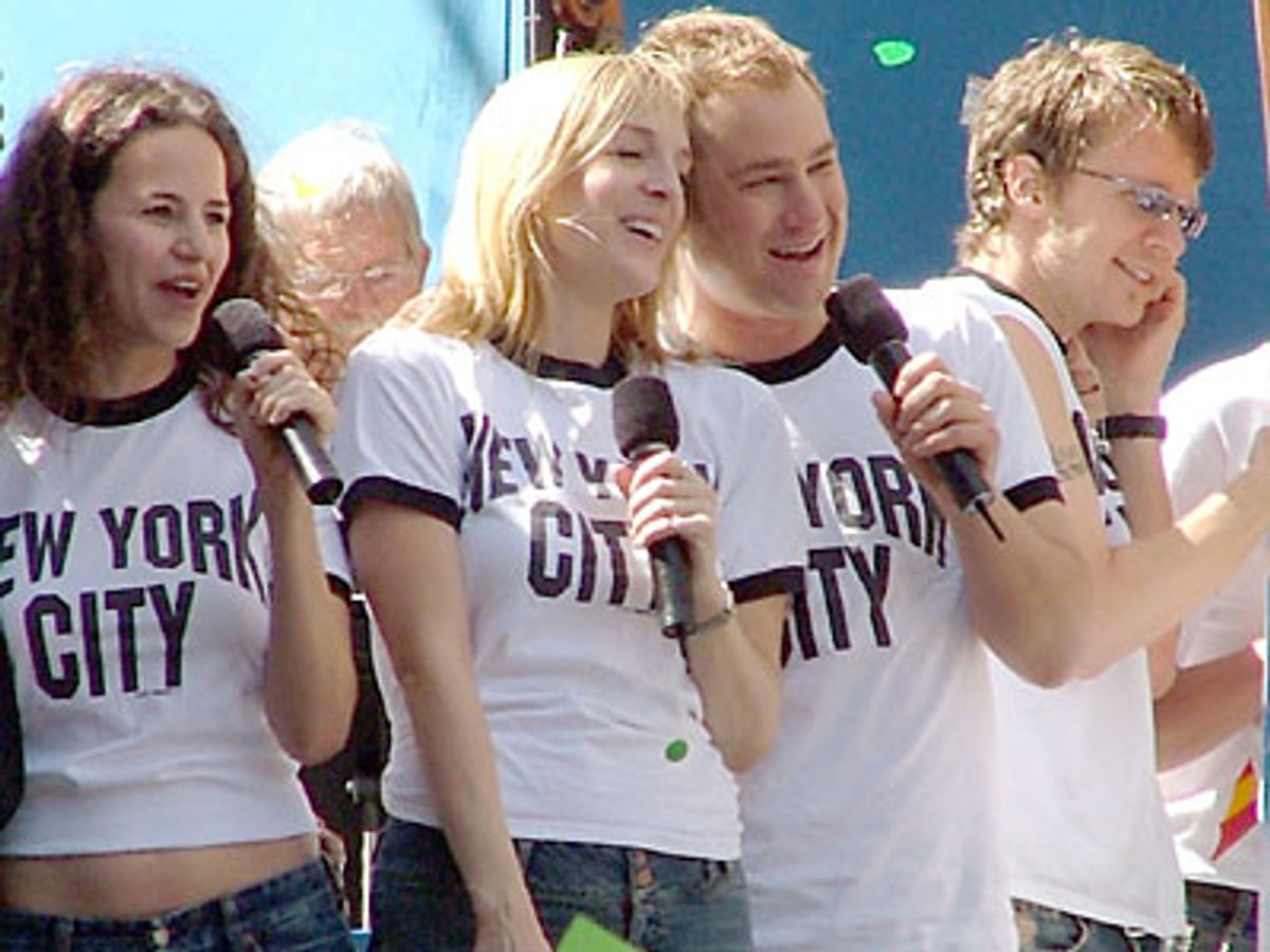 Mandy Gonzalez, Julia Murney, Chad Kimball and Will Chase at 