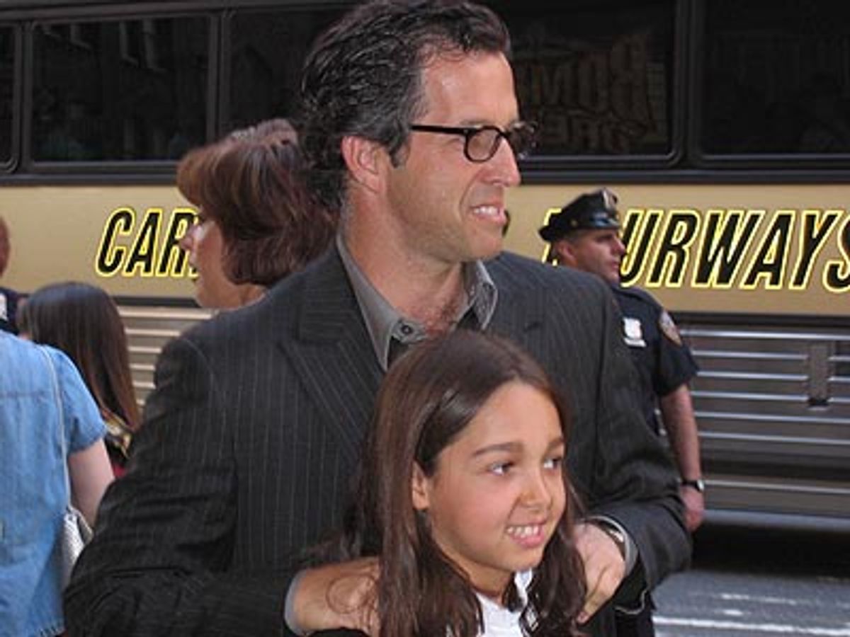 Designer Kenneth Cole and his daughter  at 