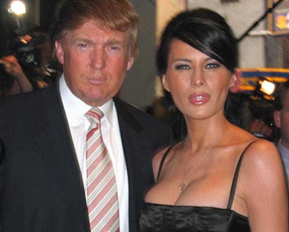 Donald Trump, and new fiancee Melania Knauss  at 