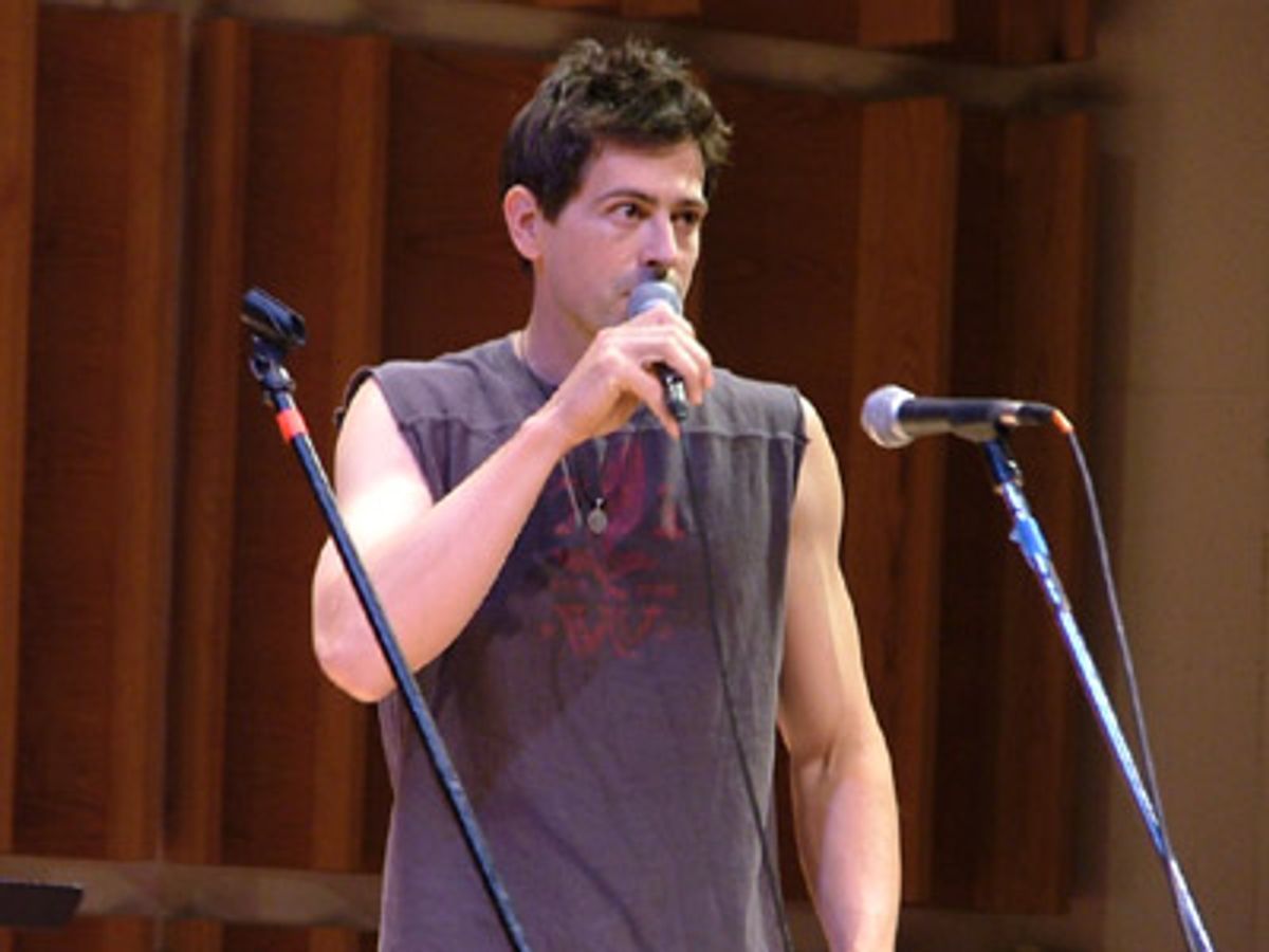 Followed by the irreverent Greg Naughton...
 at 