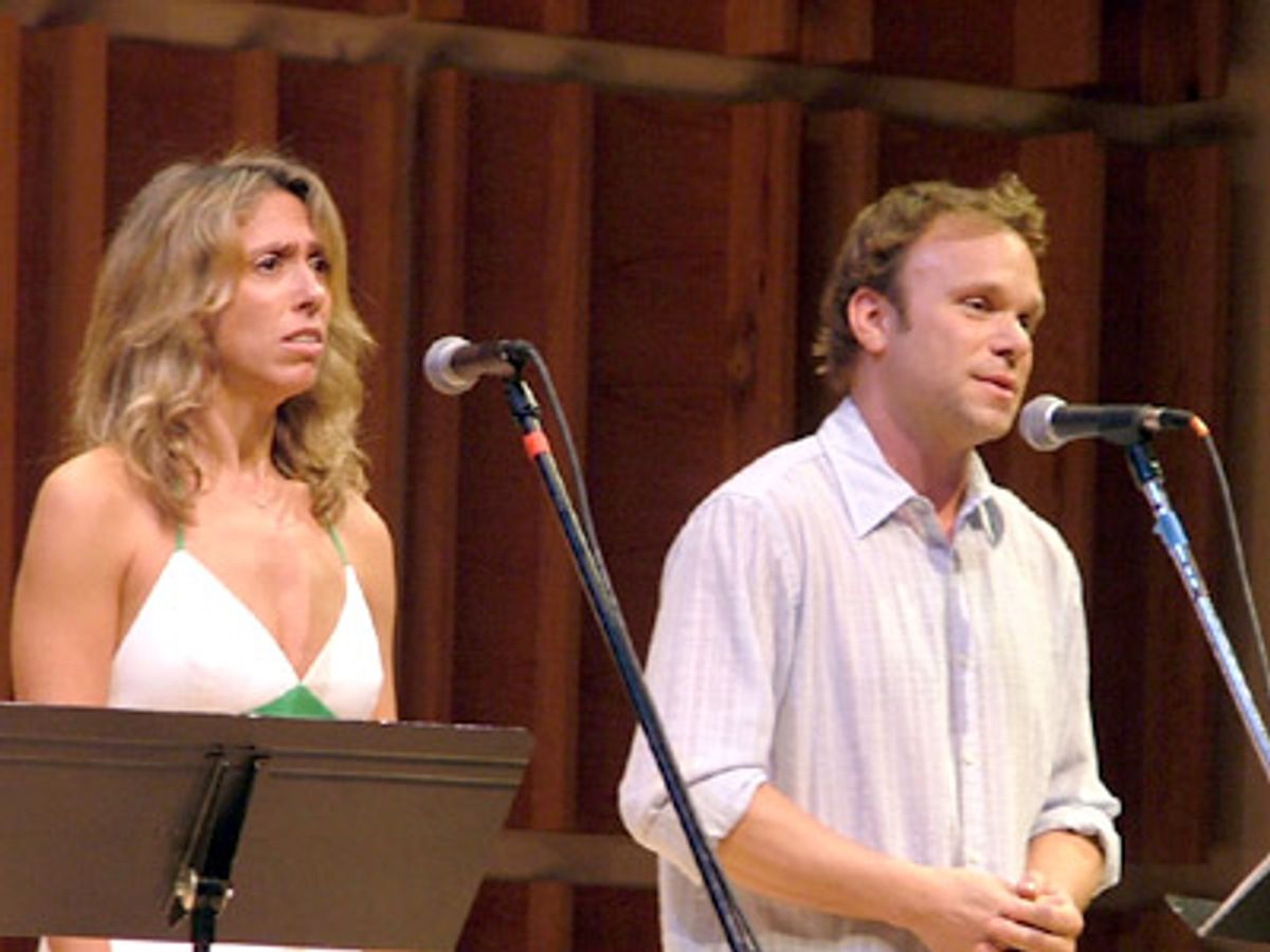 Amanda Green and Norbert Leo Butz sing a very funny selection
from 'High Fidelity' at 