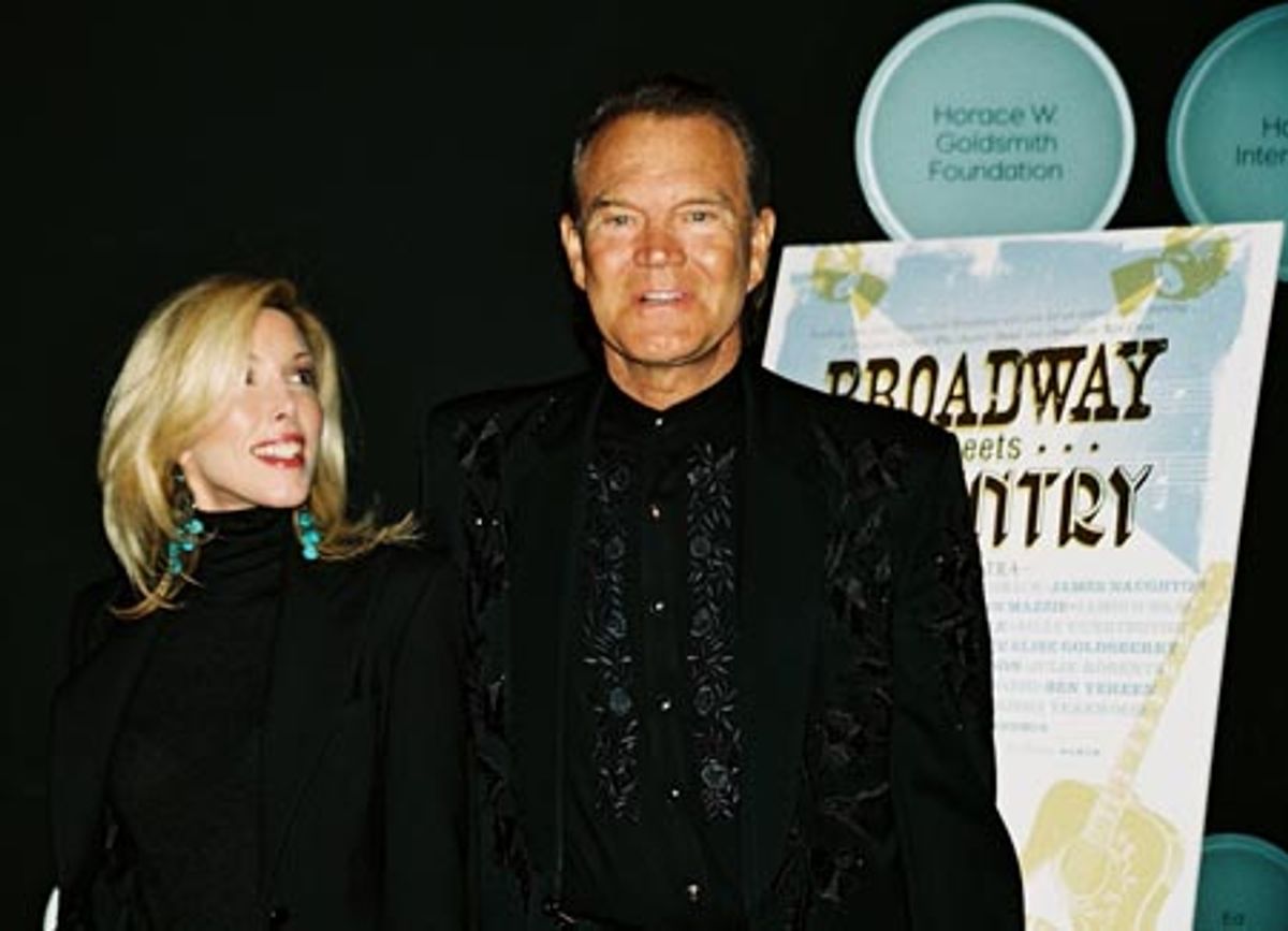 Glen Campbell with wife Kim at 