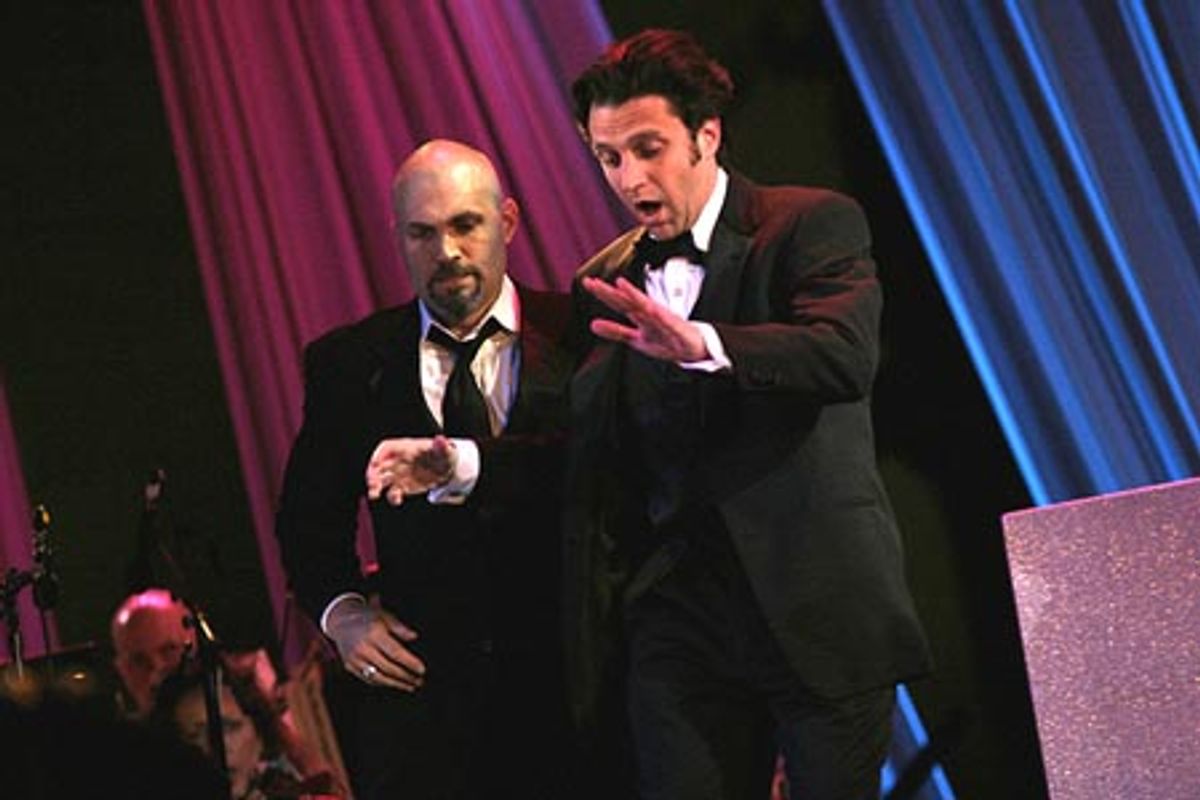 Marc Kudisch and Raul Esparza at 