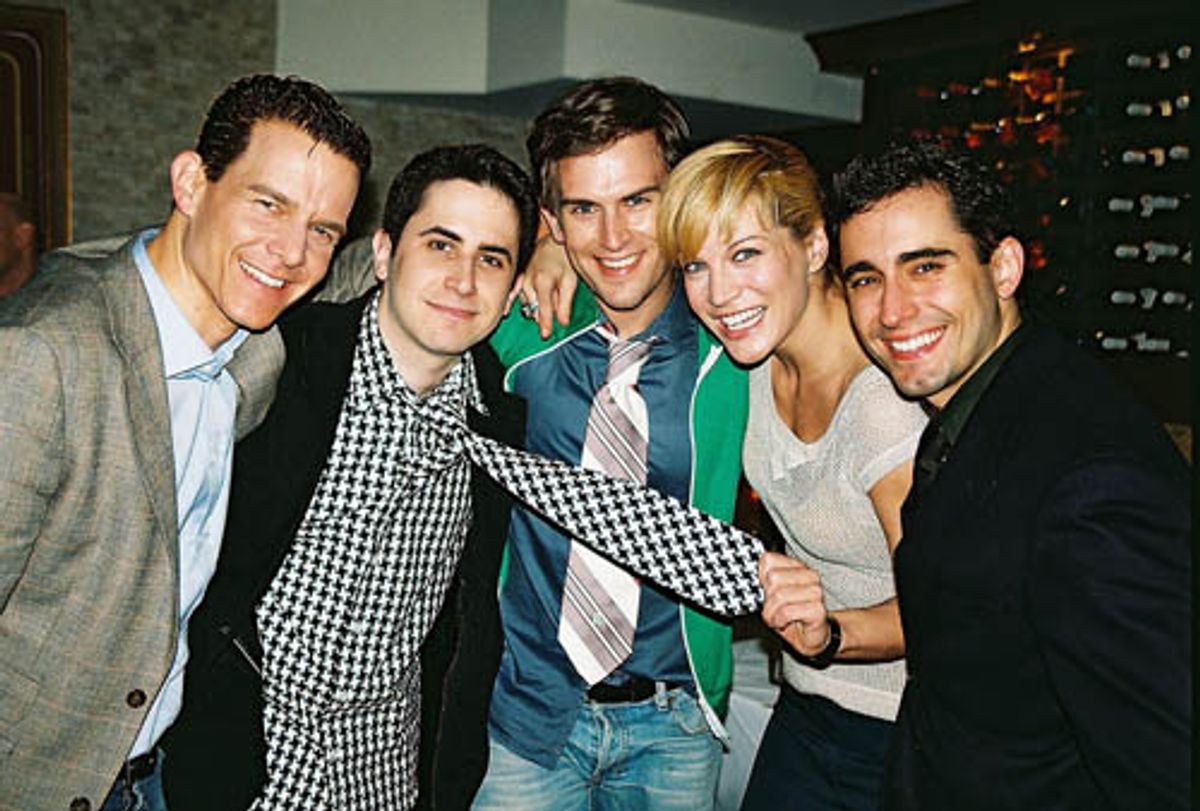 Christian Hoff, Rob Diamond, Daniel Reichard, Felicia Finley
and John Lloyd Young at 