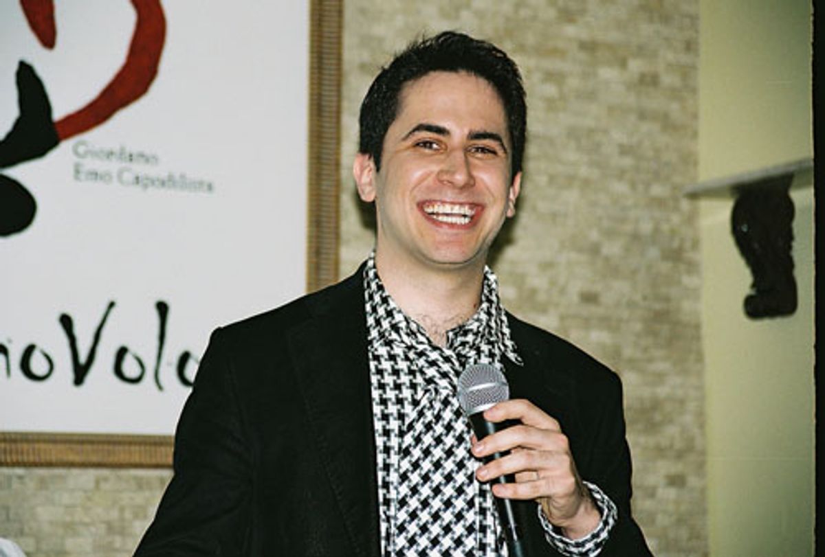 Robert Diamond welcomes his guests at 