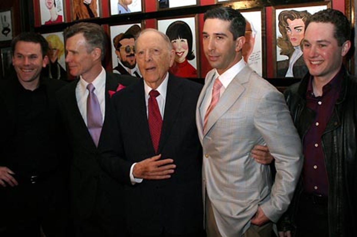 Robert L. Devaney, Tom Nelis, Herman Wouk, David Schwimmer, and Denis Butkus at 