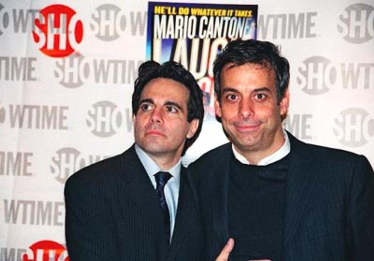 Mario Cantone and Joe Mantello at 