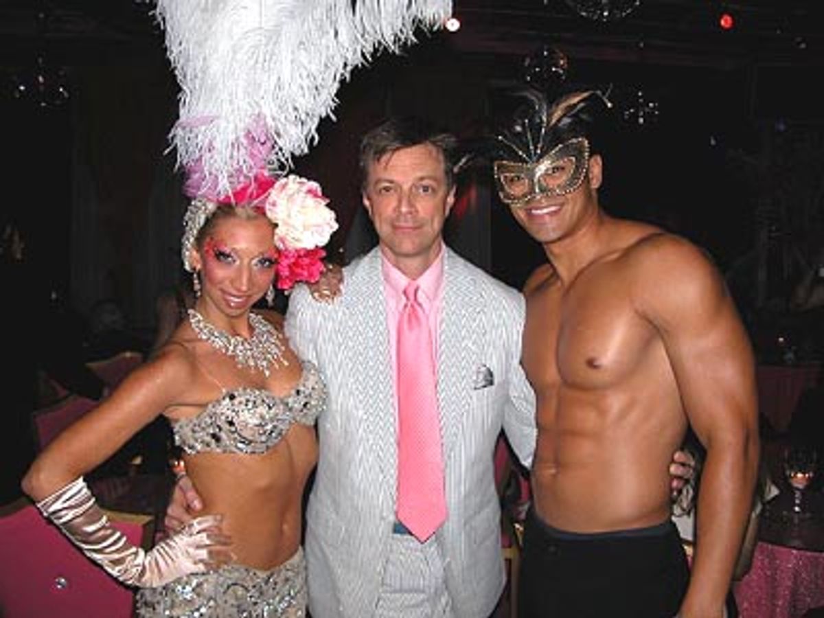 Jim and some Pink Room staffers at 